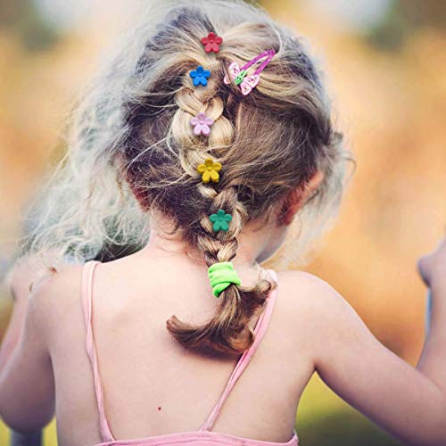 40pcs Pinzas Pelo Niña, Pinza Pelo Pequeña Horquillas para el Pelo Niña Pinzas para el Cabello en Forma de Flor, Pinza para el Cabello en Colores Surtidos, Accesorios Pelo Niña, Clips de Pelo Mujer