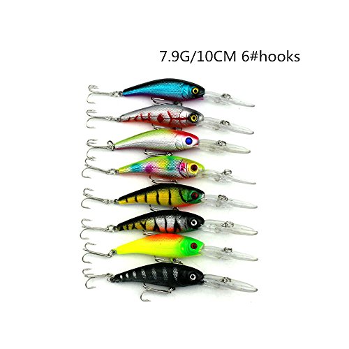 43pcs Set de señuelo de pesca variados Isca artificial Kit de pesca Minnow pesca Wobbler 43 colores Crankbait duro pesca Tackle