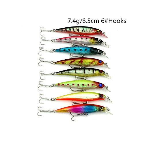 43pcs Set de señuelo de pesca variados Isca artificial Kit de pesca Minnow pesca Wobbler 43 colores Crankbait duro pesca Tackle