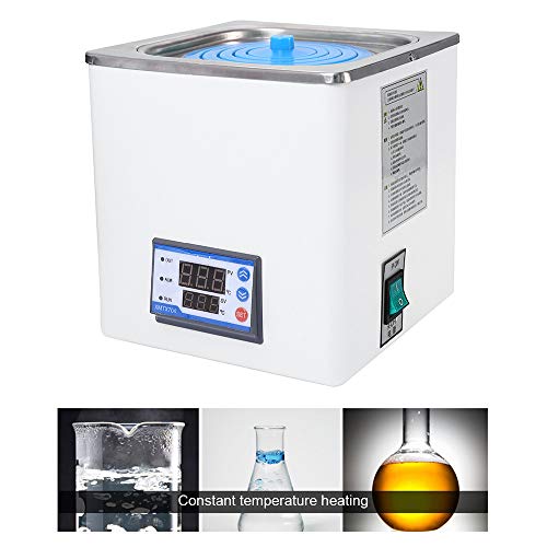 4YANG Laboratorio termostático digital Baño de agua Laboratorio de agua, pantalla digital eléctrica Baño de agua a temperatura constante, con aberturas seleccionables,temperatura ambiente hasta100 ° C