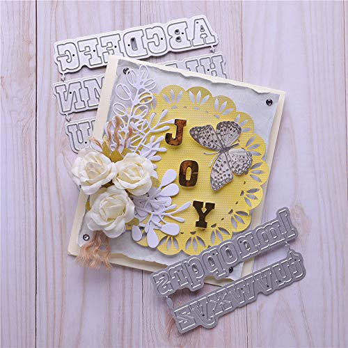 5 Conjunto, Corte Plantillas moldes Troqueles de Corte Letras Grandes números de Metal Acero Flor Estrella en Relieve Matrices para DIY Tarjetas de Papel Haciendo álbum Decoración del Libro Recuerdos