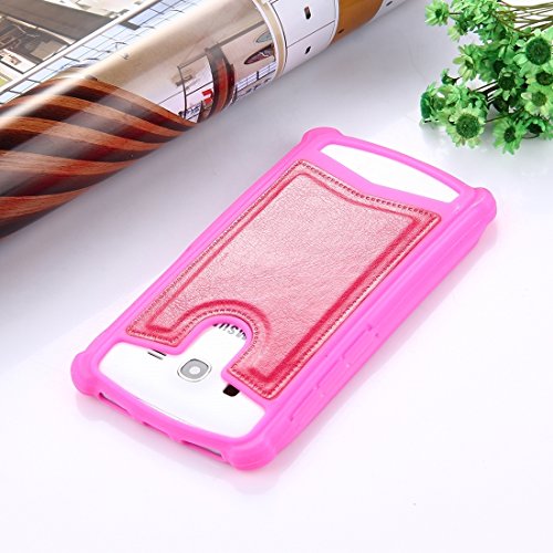 5.0-5.2 Pulgadas Universal Unhinged Caballo PU De La Textura De Cuero + Protector De Silicona Caso Dimensionamiento: 14.6x7.6x1cm For Sony, Huawei, Google, Meizu, Nokia, Xiaom, HTC, , Vernee, Nomu, Le