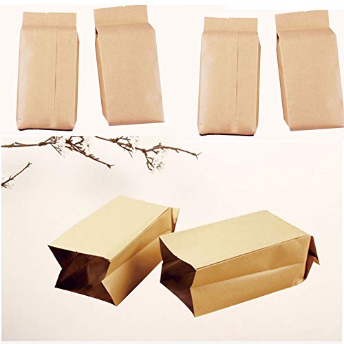 50 bolsas papel kraft marrón/Bolsa de papel Kraft bolsas de comida bolsas de frutas séchés bolsas de té,Bolsas Papel Pequeñas sin Asas para Chuches Bocadillos Ban Almuerzo Bocadillo Bolsa Llevar