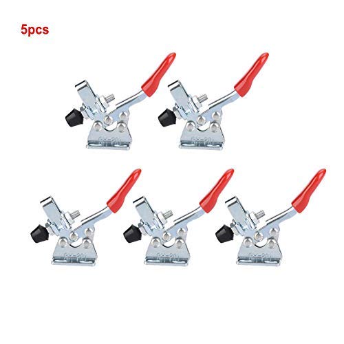 5pcs Toggle Clamp Iron Quick Fixed Galvanized Vertical Tipo Hand Holding Capacity Toggle Clamp(GH-201)