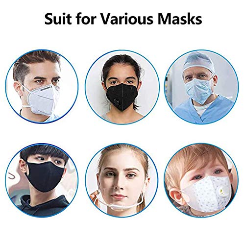 6 PCS Gancho de Máscara, Antideslizante La Máscara De Gancho, Máscara De Soporte para La Oreja para Prevenir el Dolor de Oído y Reducir los Signos de Presión Facial