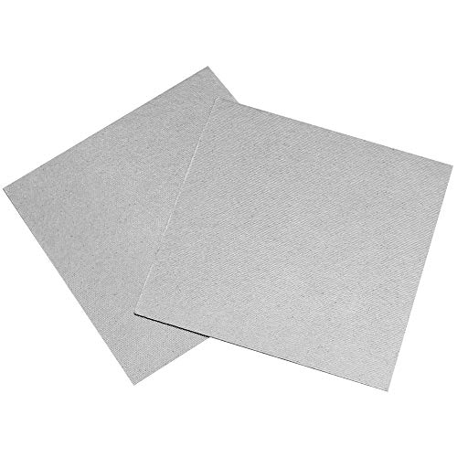 6 Piezas Microondas Placas de Mica 13 x 13cm Hoja de Mica Universal Se Puede Cortar Libremente Adecuado para el Reemplazo de Piezas de Lámina de Mica del Horno Microondas