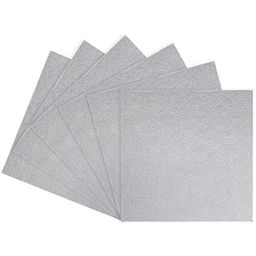 6 Piezas Microondas Placas de Mica 13 x 13cm Hoja de Mica Universal Se Puede Cortar Libremente Adecuado para el Reemplazo de Piezas de Lámina de Mica del Horno Microondas