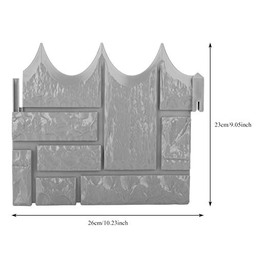 6 Unids Jardín Simulado Ladrillo Cemento Cerca Piedra Molde Flor de hormigón Patio Césped Mold Maker para Decoración