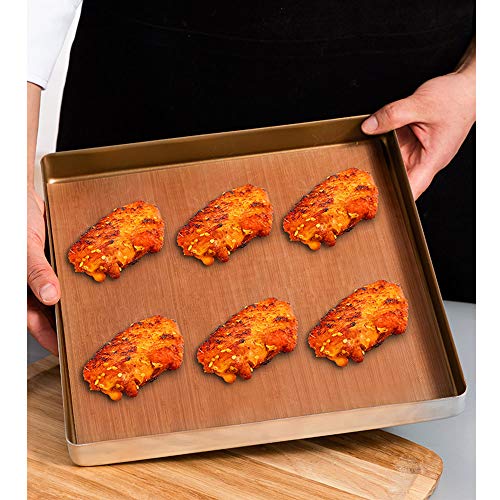 6PCS Revestimiento de Horno Antiadherente Reutilizable,Sábanas Reutilizables para Hornear,Esterilla de Barbacoa Espesante,Resistencia a Altas Temperaturas Teflón Hojas para Hornear y Cocinar Ideal