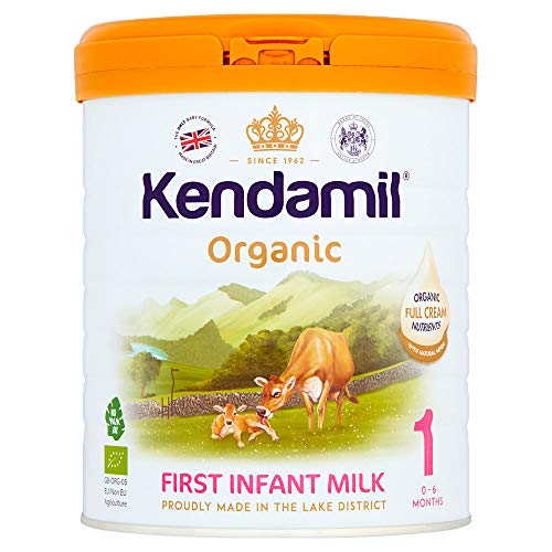 (6x800g) Kendamil Leche de Iniciación Orgánica - Fórmula de leche entera orgánica hecha en el Reino Unido - Sin aceite de palma, sin aceite de pescado, sin soja, sin OMG