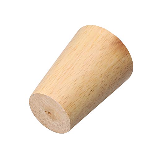 80x58x38mm Cone Material de madera Sofá Silla Cama Armario Mesa de té TV Gabinete Muebles de madera Patas de repuesto Pack de 4