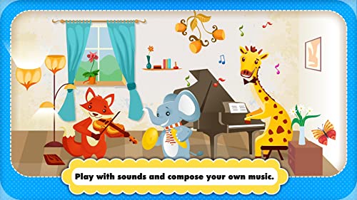 Abby Monkey® Kids Musical Puzzle Interactive Learning Game: Play & Sing Songs (Old MacDonald, Bingo, Five Little Monkeys, Twinkle, Twinkle Little Star) and Learn Music with Toy Animal Piano for Baby, Toddler, Preschool, and Kindergarten Explorers