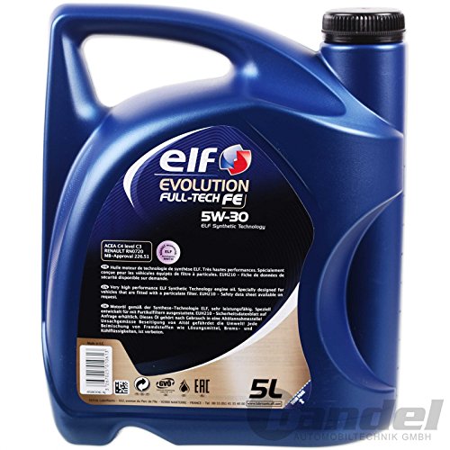 aceite motor ELF EVOLUTION Full-Tech FE 5W-30 5 litros (10 ltrs = 2 x 5 L)