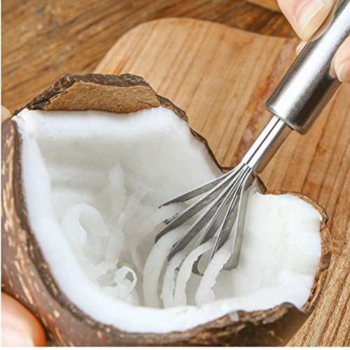 Acero Inoxidable de Coco Shaver Graters Fruta máquina de Cortar Mariscos Pescado Escala Piel Vegetal de Frutas pelador de Cocina Accesorios Gadgets