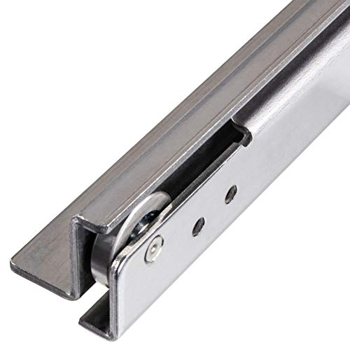 Acero inoxidable riel Guías de 400 mm cajón para cajones GUÍAS de cargas pesadas aufliegende montaje | Resistencia 100 kg | Acero Inoxidable 1.4509 ácidos. | Muebles herrajes de gedotec®