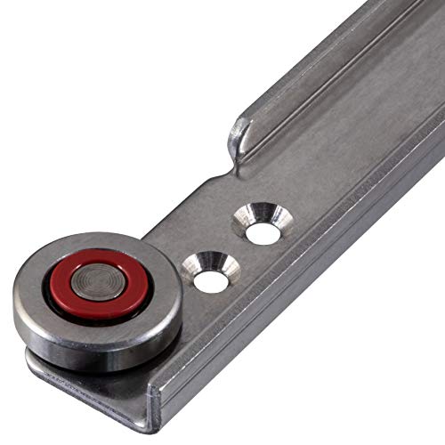 Acero inoxidable riel Guías de 400 mm cajón para cajones GUÍAS de cargas pesadas aufliegende montaje | Resistencia 100 kg | Acero Inoxidable 1.4509 ácidos. | Muebles herrajes de gedotec®