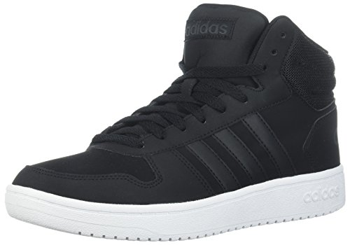 adidas Hoops 2.0 Mid, Zapatillas Deportivas. para Hombre, Negro carbón, 45.5 EU