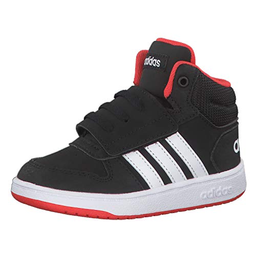 Adidas Hoops Mid 2.0 I, Zapatillas Unisex Niños, Multicolor (Core Black/FTWR White/Hi/Res Red S18 B75945), 26 EU