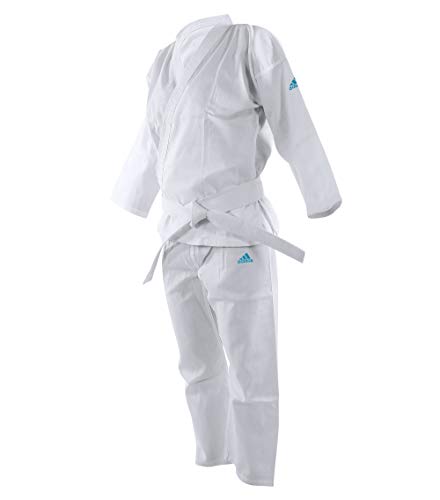 adidas Martial Arts Adistart Karate Uniforme 7oz Artes Marciales Student Gi, Blanco, 110 cm