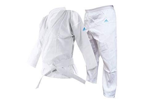 adidas Martial Arts Adistart Karate Uniforme 7oz Artes Marciales Student Gi, Blanco, 110 cm