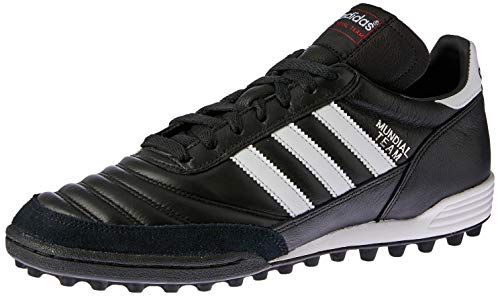 adidas Originals Mundial Team, Botas de fútbol Unisex Adulto, Black/Running White FTW/Red, 43 1/3 EU