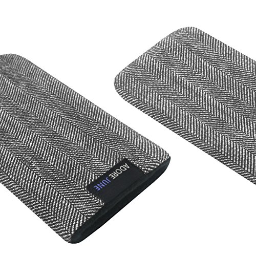 Adore June Business Funda para Huawei P30 Pro Material Característico [Tejido en Espiga] Efecto Limpiador de Pantalla para Huawei P 30 Pro, Gris/Negro