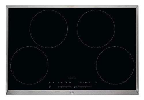 AEG 949597313 hobs (eléctrico/empotrable)/6 elementos calefactores/76.6 cm/maxisense/Hob² Hood de función/Negro