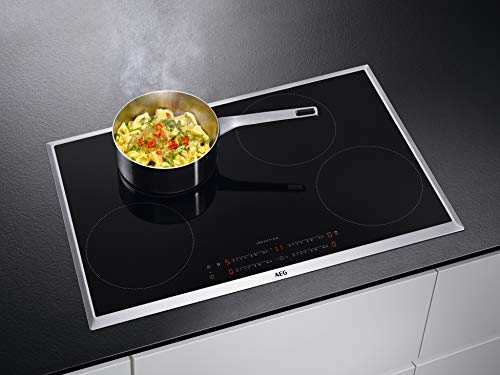 AEG 949597313 hobs (eléctrico/empotrable)/6 elementos calefactores/76.6 cm/maxisense/Hob² Hood de función/Negro