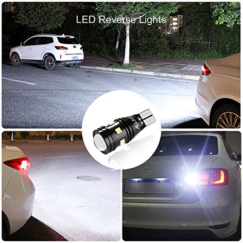 AGLINT 2X Alta Brillante Luz de Estacionamiento 912 921 W16W T15 3030 Canbus Error Gratuito Bombillas Para Coche LED Copia de seguridad Luz de Marcha Atrás Bombilla, Xenon Blanco