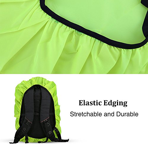 AGPTEK 2 * Fundas Impermeable para Mochila con Bolsa de Almacenamiento y Hebillas Ajustable, para Camping, Senderismo etc, Verde, M (26-40L)