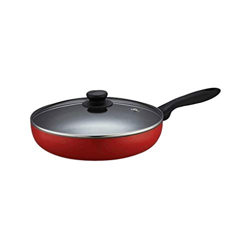 AGWa Pan Pan antiadherente Sin humo de aceite de cafetera eléctrica doméstica pequeña sartén universal Fogón de gas sartén de cocina Olla,26 CM