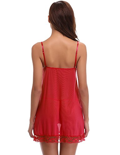 Aibrou Camison Sexy Mujer Elegante picardías Babydoll Ropa Interior Mujer Sexy Conjuntos Batas y Kimonos