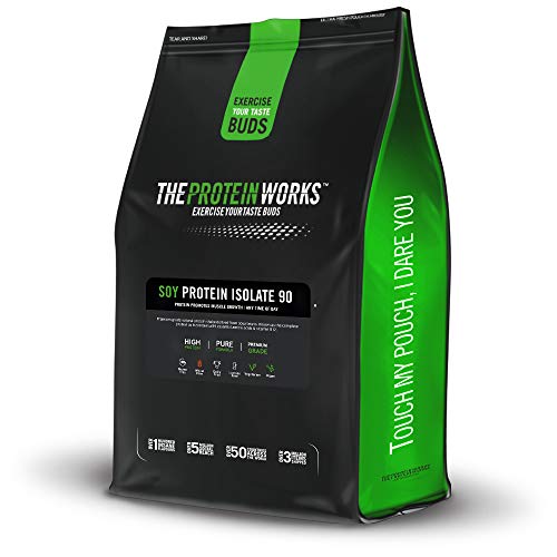 Aislado de Proteína de Soja en Polvo | 100% A Base de Plantas | Bajo en Grasa | Sin Azúcar Añadido | Sin Gluten | THE PROTEIN WORKS | Chocolate y Caramelo | 500g