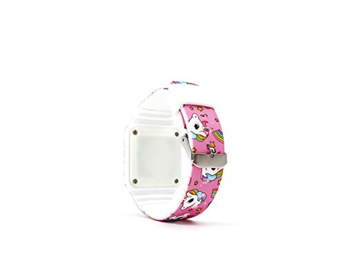 AIUIN 1X Reloj Inteligente de Niño LED de Silicona Patrón del Arco Iris Unicornio Regalo de Estudiante Relojes de Pulsera (Estilo 1)