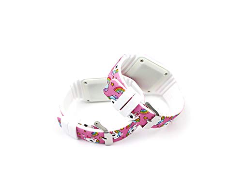 AIUIN 1X Reloj Inteligente de Niño LED de Silicona Patrón del Arco Iris Unicornio Regalo de Estudiante Relojes de Pulsera (Estilo 1)