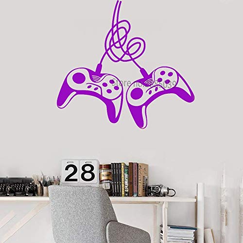 Ajcwhml Sticker Art Wall Vinilo Tatuajes de Pared Sala de Juegos de Video Dormitorio niño Pared Papel Tapiz Juego Desmontable Papel Tapiz 118cm x 110cm