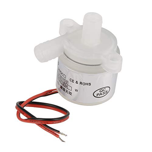 Akozon Micro Bomba de agua sin escobillas 12V DC 6W Ultra silencioso,para equipo médico, acuario, fuente