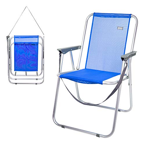 Aktive 62606 - Silla de playa fija plegable 55 x 43 x 77 cm