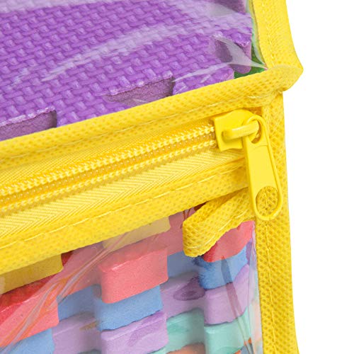 Alfombra de Juegos Edukit de Espuma EVA; 12 Piezas y 14 Bordes; 30 x 30cm; Baldosas Puzzle Multicolores – Una zona de juegos para bebés y niños brillante y segura