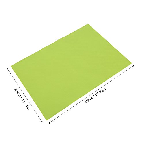 Alfombrilla almacenar para frigorífico Mantel Individual Mantel de cocina Antibacteriano Antiincrustante Absorción de Humedad Base Acolchada 29 cm x 45 cm Verde