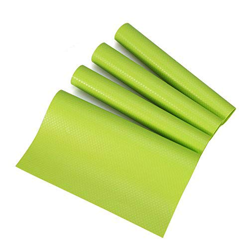 Alfombrilla almacenar para frigorífico Mantel Individual Mantel de cocina Antibacteriano Antiincrustante Absorción de Humedad Base Acolchada 29 cm x 45 cm Verde