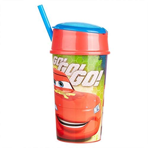 ALMACENESADAN 2322; Vaso Snack Disney Cars; Capacidad 400 ml; Producto de plástico; No BPA