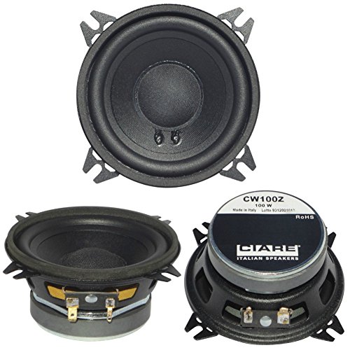 Altavoz DIFUSOR Mediano BAJO WOOFER CIARE CW100Z CW 100 Z DE 10,00 CM 100 MM 4" DE DIÁMETRO DE 40 VATIOS RMS Y 80 VATIOS MAX IMPEDANCIA 4 Ohm por Puertas Portero TAQUILLAS Coche SUSPENSIÓN DE Goma