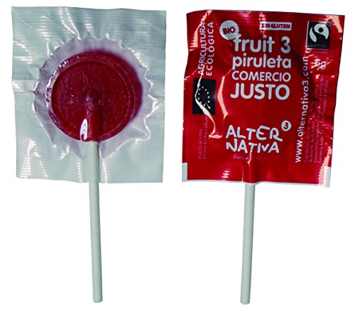 AlterNativa3 Piruletas Redondas Sabor Cereza - 200 Caramelos