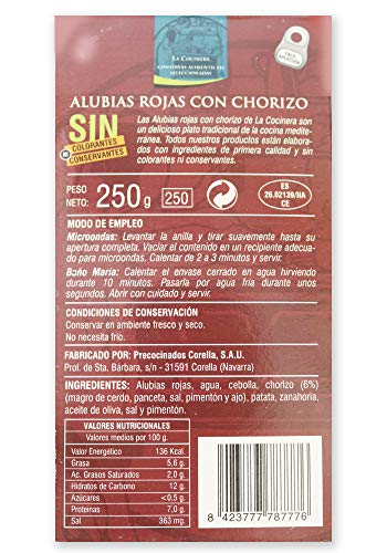 Alubias rojas con chorizo