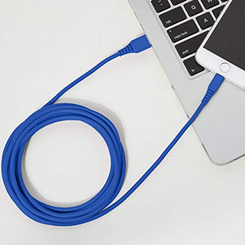 AmazonBasics – Cable de USB A a Lightning, con certificación MFi de Apple - Azul, 1,8 m