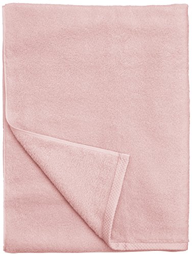 AmazonBasics - Juego de 4 toallas de secado rápido, 2 toallas de baño y 2 toallas de mano - Rosa claro