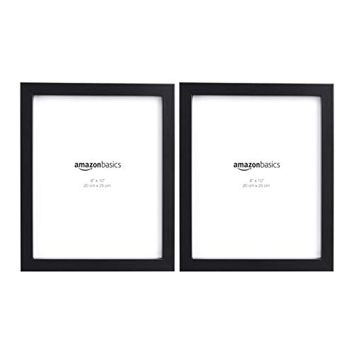 AmazonBasics – Marco para fotos, 20 x 25 cm, Negro, Pack de 2 uds