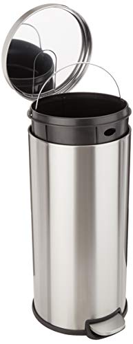 AmazonBasics Round Soft-Close Trash Can - 30L