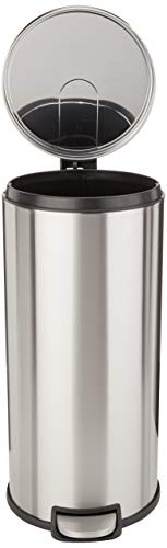 AmazonBasics Round Soft-Close Trash Can - 30L